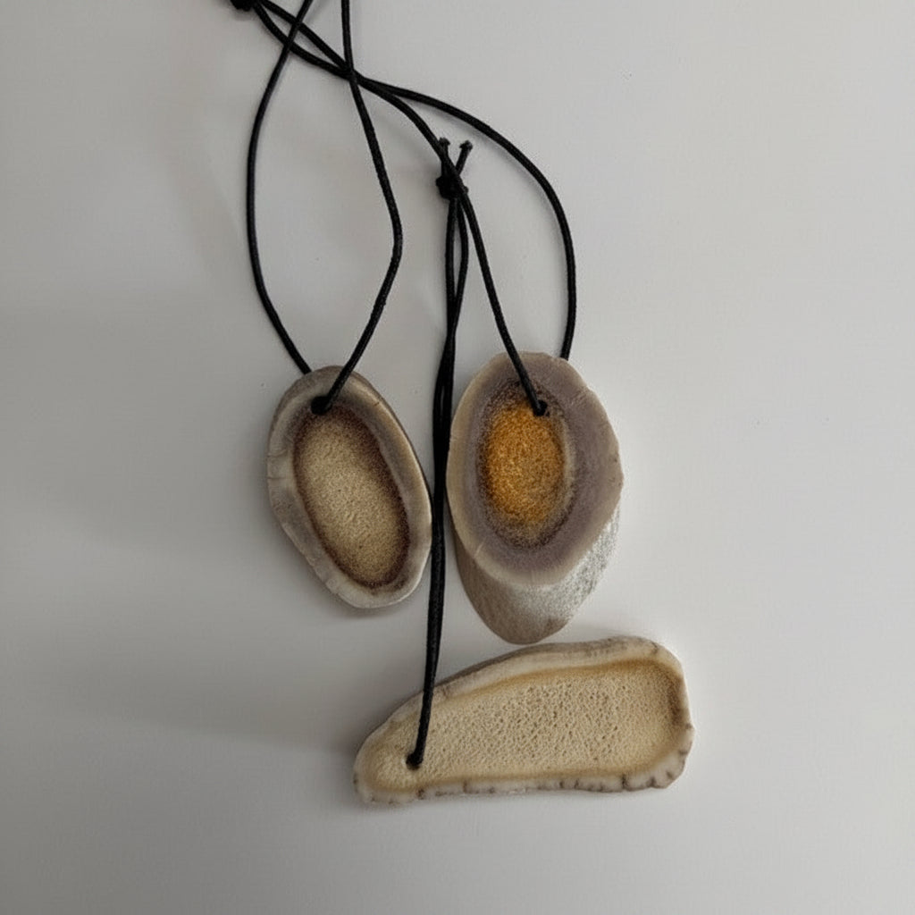 Deer Antler Car Air Freshener pack of 3 - Natural Antler Slice