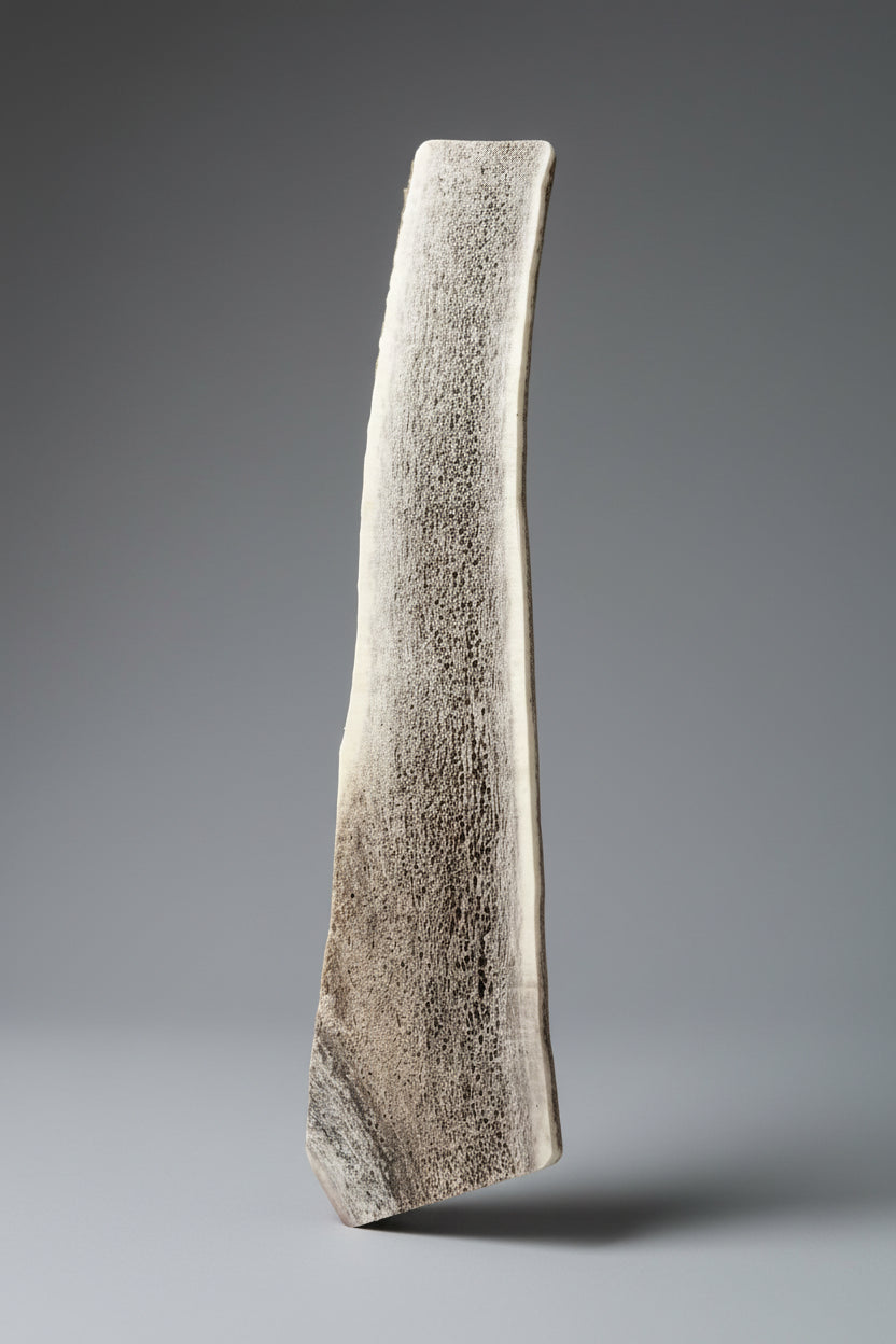 Other side of a split elk antler dog chew