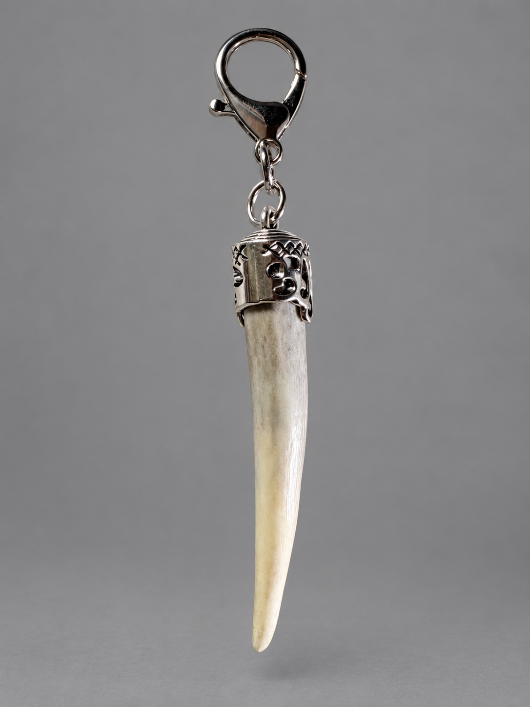 Polished Antler Keychain - Natural Deer Antler