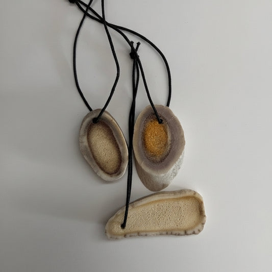 Deer Antler Car Air Freshener pack of 3 - Natural Antler Slice