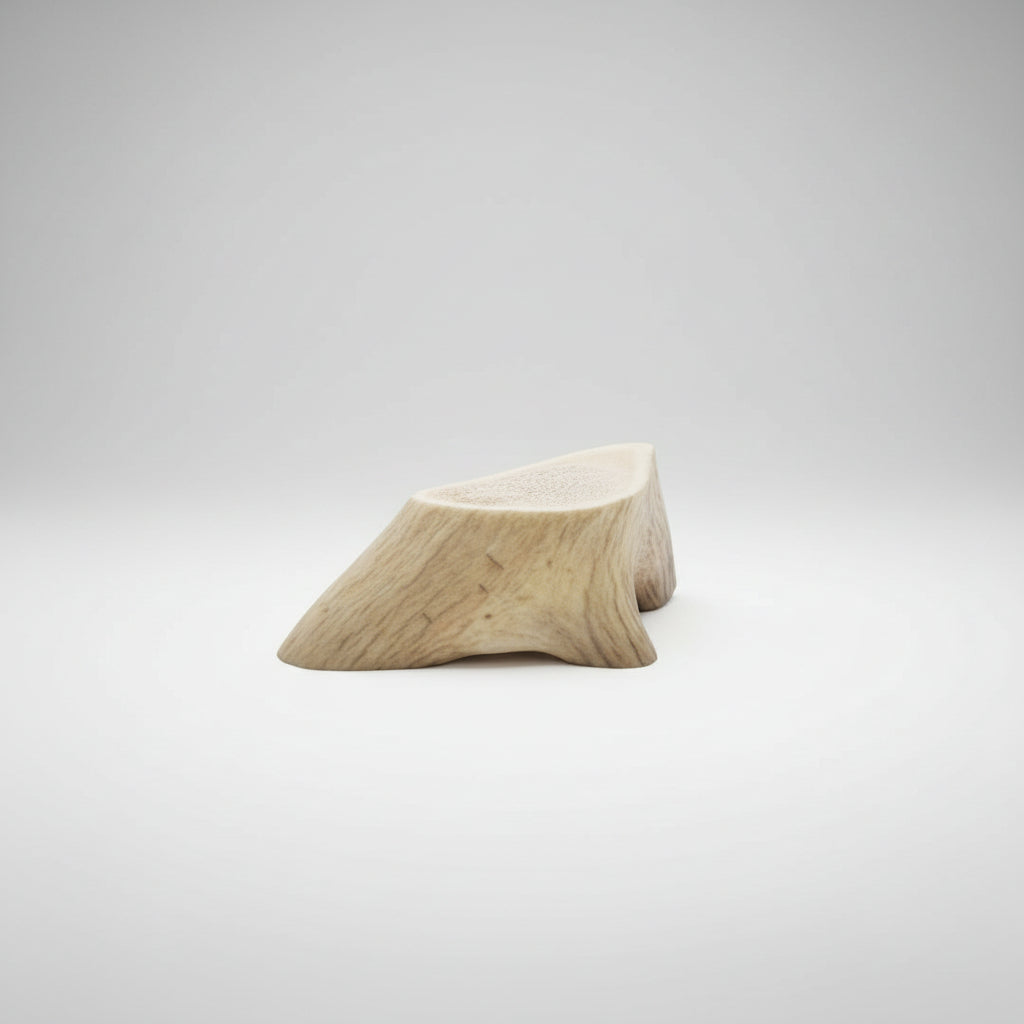 Deer antler aroma diffuser piece on a gray background